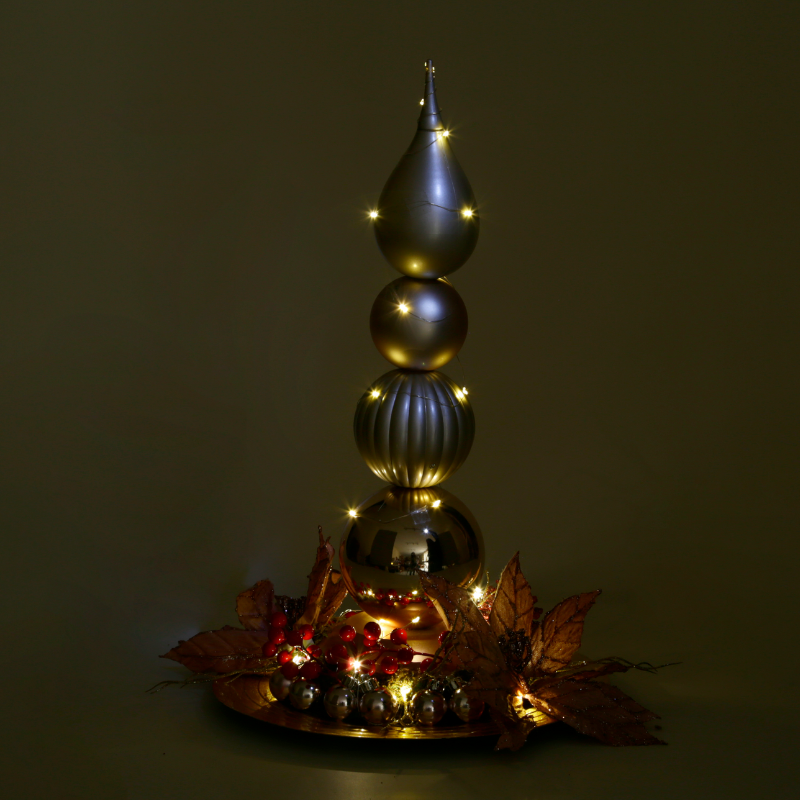 Pino Navideño Minimalista de Esferas