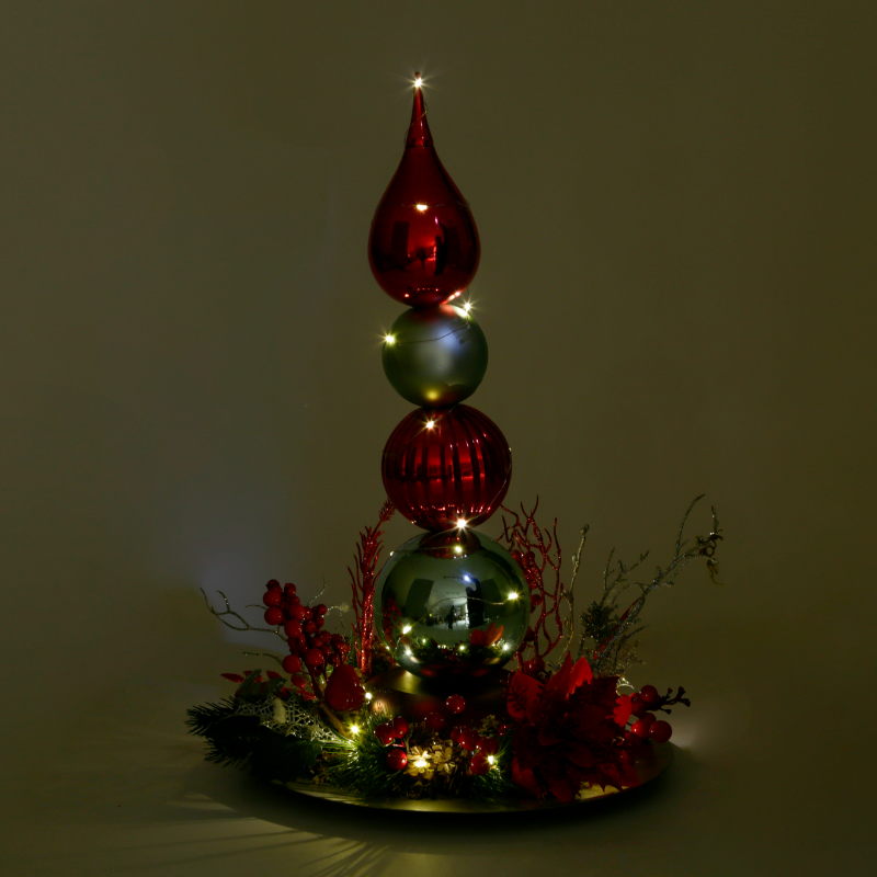 Pino Navideño Minimalista de Esferas