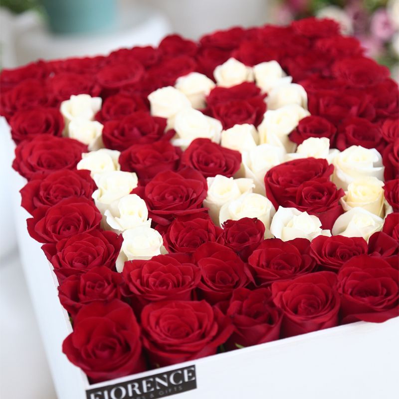 Caja de rosas Feliz cumpleaños!