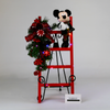 Escalera Navideña con Peluche de Mickey o Minnie Mouse