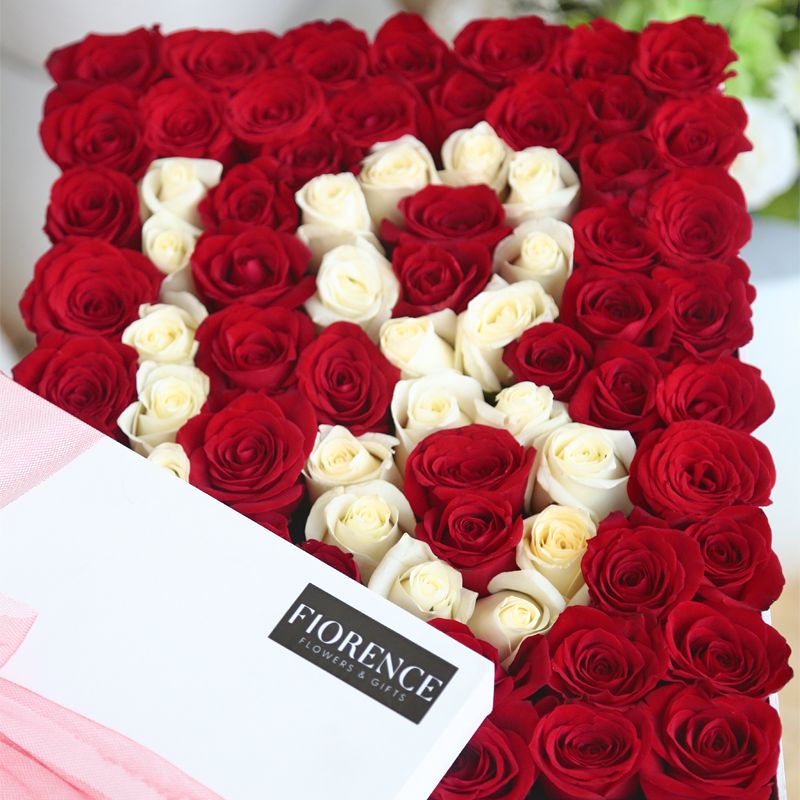 Caja de rosas Feliz cumpleaños!