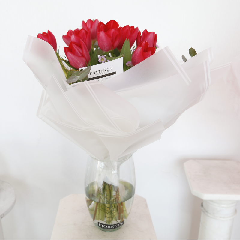 Tulipanes Fiorence en Florero