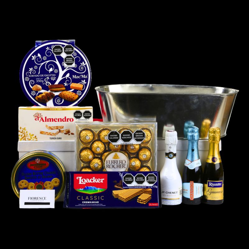 Regalo Especial Navideño con Vinos, Chocolates y Galletas