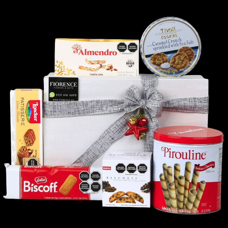 Delicioso Regalo Navideño con Galletas Importadas Premium