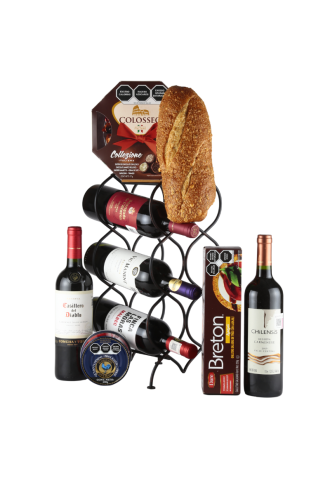 Exclusive Wine Bottle Holder with Red Wines & More