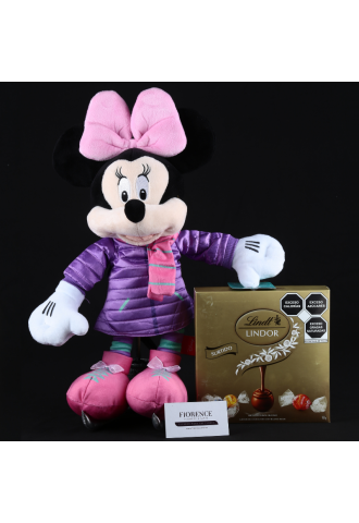 Minnie Mouse Esquiadora con Chocolates