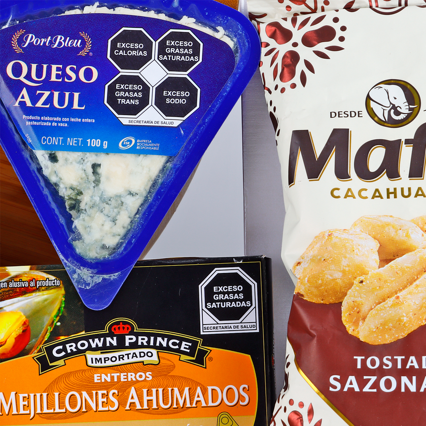 Botanero de bambú de lujo y productos gourmet