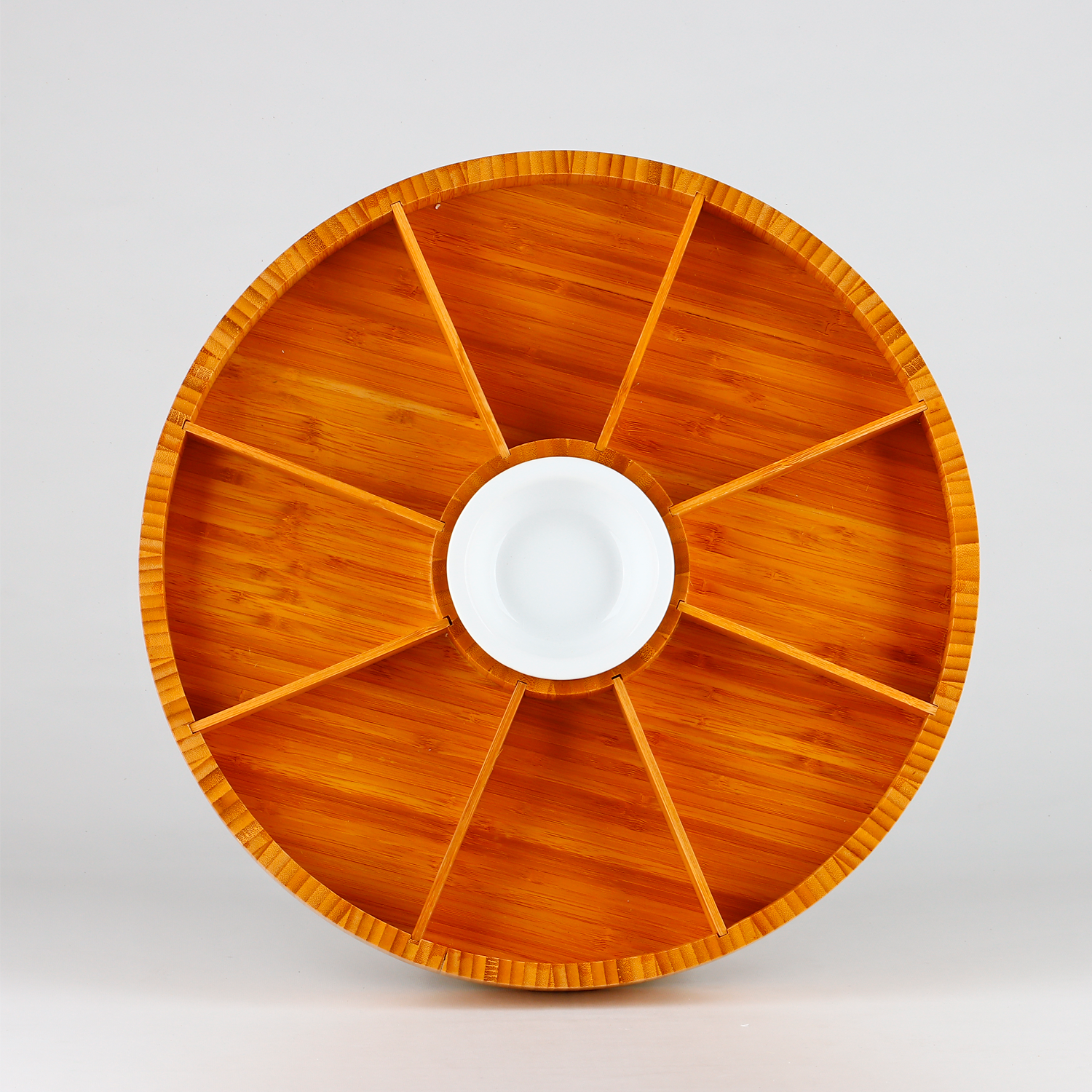 Botanero de bambú de lujo y productos gourmet