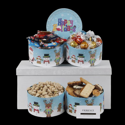 Torre de Regalo con surtido de Galletas Navideñas y Más