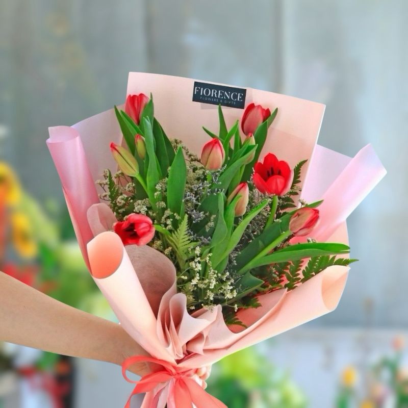Multicolor Tulips Bouquet