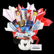 Candy Bouquet en Taza con figura de Minnie o Mickey Mouse Navideños