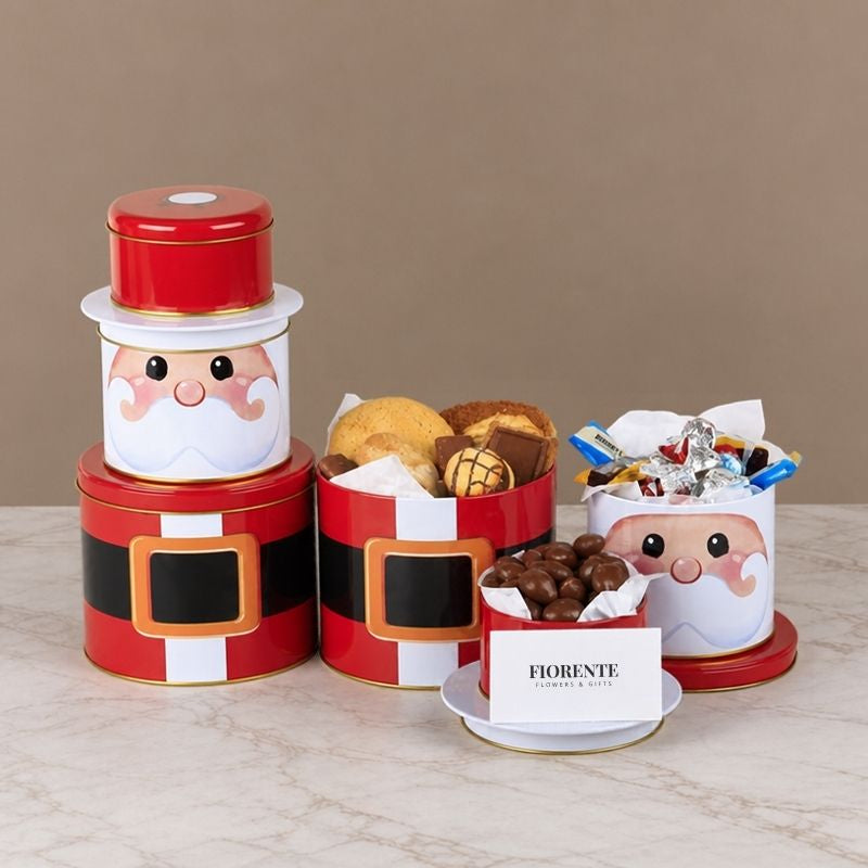 Torre Navideña Santa con Galletas y Chocolates