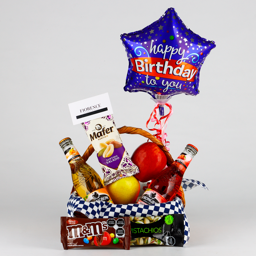 Canasta desayuno de cumpleaños