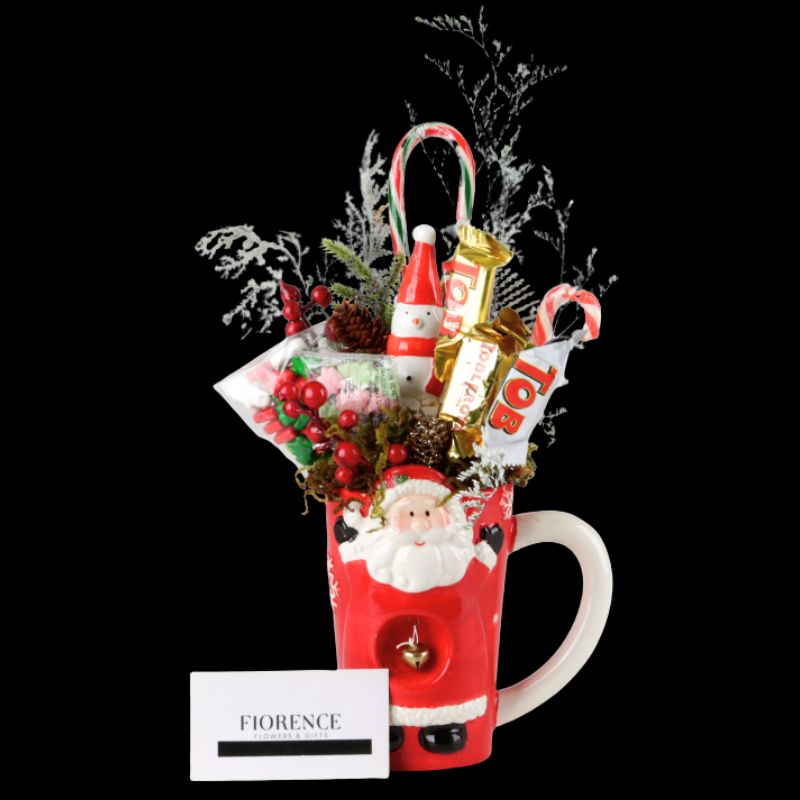 Christmas Candy Bouquet with Snowman & Toblerone Chocolate Bars