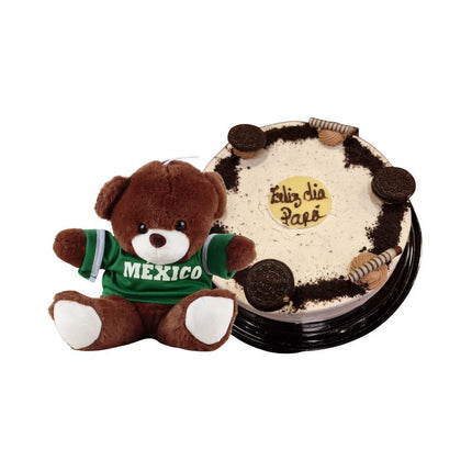Gourmet Celebration Set: Premium Cake Selection & Personalized Teddy Bear