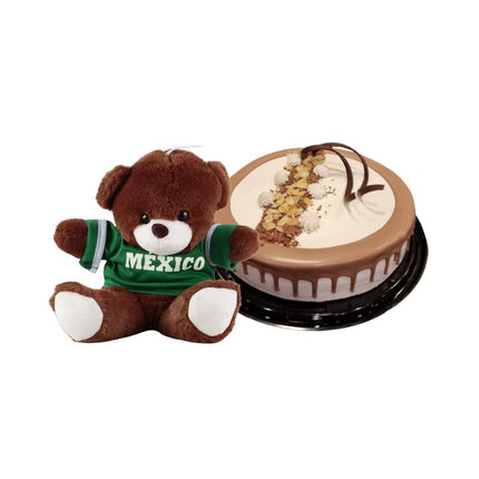Gourmet Celebration Set: Premium Cake Selection & Personalized Teddy Bear