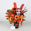 Centro de Mesa Floral Halloween & Día de Muertos