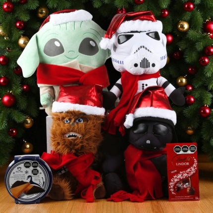 Peluches Navideños de Star Wars con Galletas y Chocolates