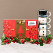 Torre de Tazas Navideñas con Chocolates Belga.