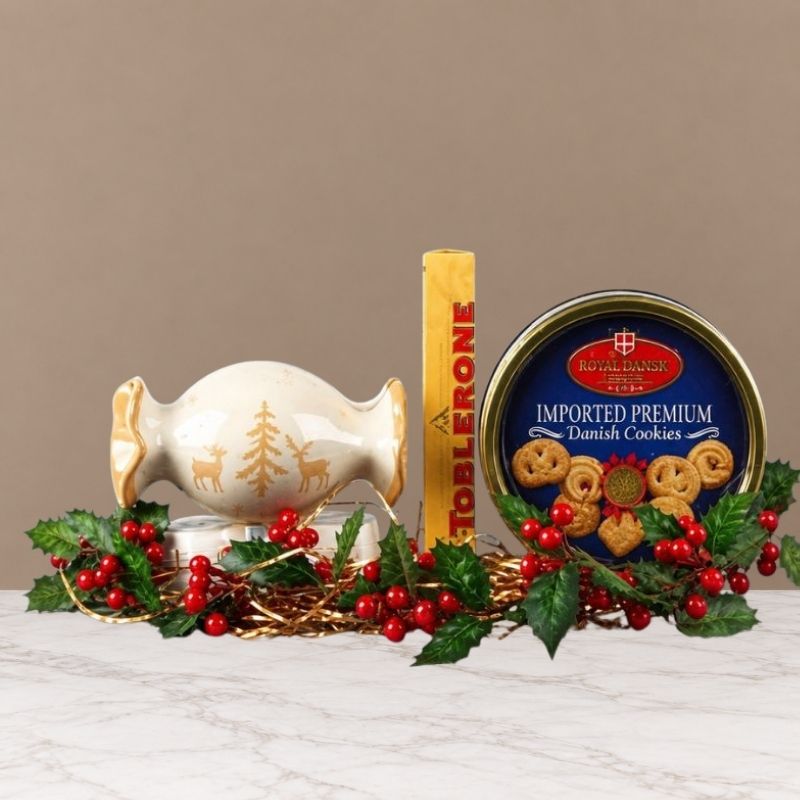 Christmas Gift with a Ceramic Candy Jar