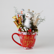 Candy Bouquet con Pingüino en taza “Let It Snow”