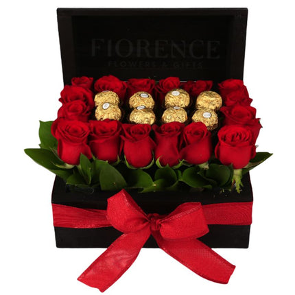 Love Inspiration Roses and Chocolates Arrangement