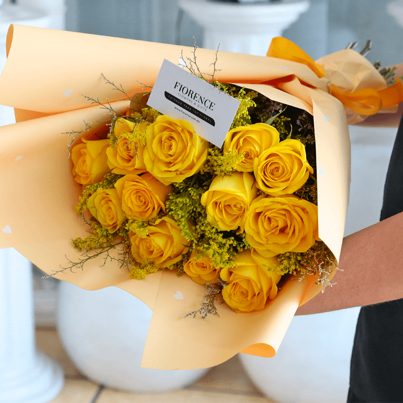 Ramo 12 Rosas Amarillas