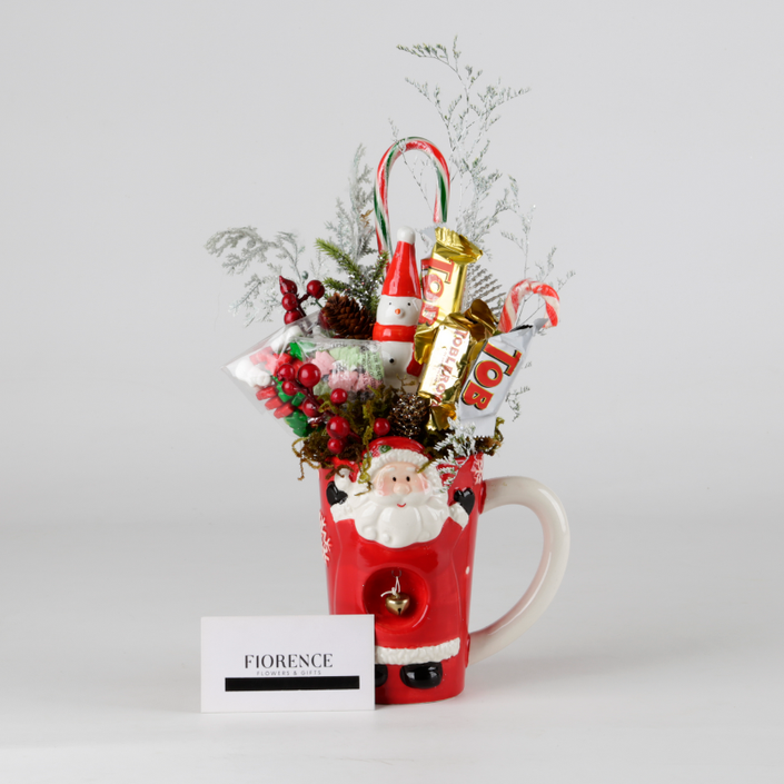 Candy Bouquet Navideño con Muñeco de Nieve y Chocolates Toblerone