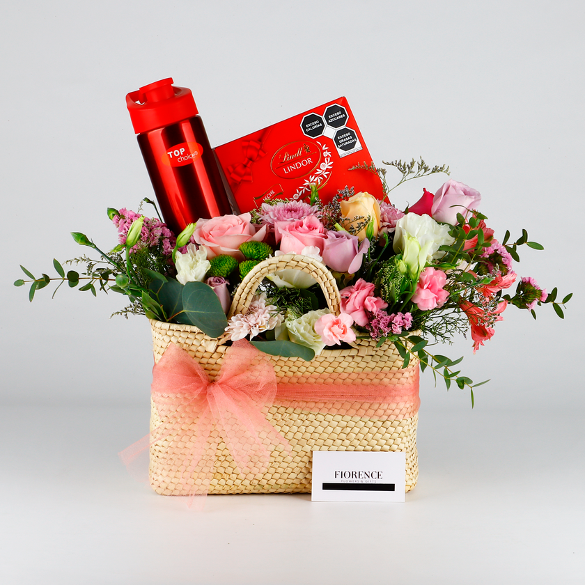 “Eres todo para mi” Bolsa floral