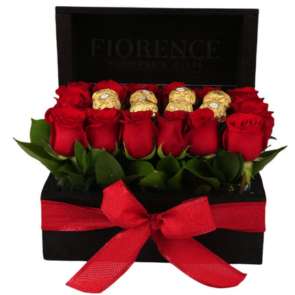 Love Inspiration Roses and Chocolates Arrangement