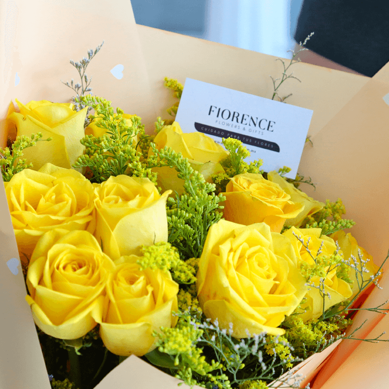 Ramo 12 Rosas Amarillas