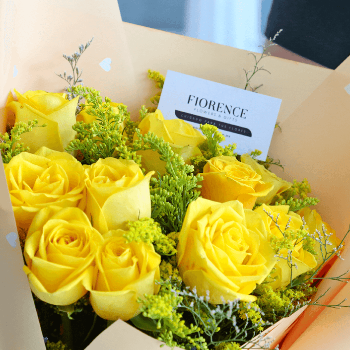 Ramo 12 Rosas Amarillas