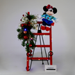 Christmas Ladder with Mickey or Minnie Plush Decoration