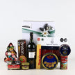 Caja de Regalo Navideña con Jerez Español Tío Pepe Palomino Fino y Charcutería