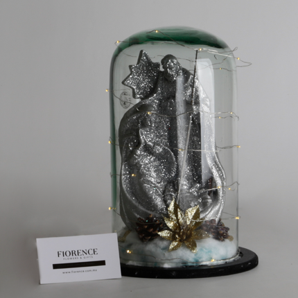 Nacimiento Navideño Artesanal Color Plata en Capelo