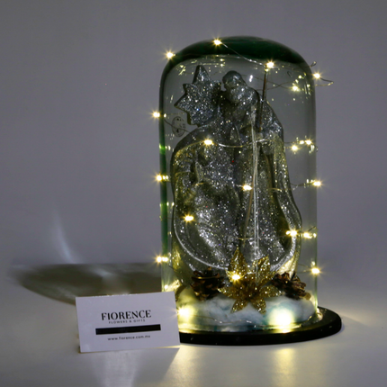 Nacimiento Navideño Artesanal Color Plata en Capelo
