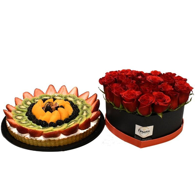 Tartaleta de Frutas y Rosas 