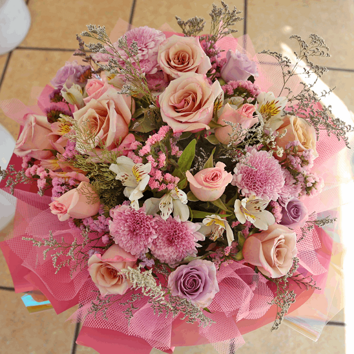 Espectacular Ramo pastel con flores mixtas