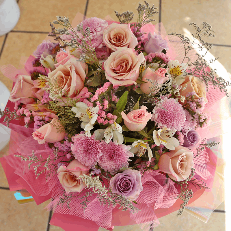 Espectacular Ramo pastel con flores mixtas