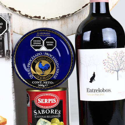 Gourmet Gift with Ribera del Duero red wine