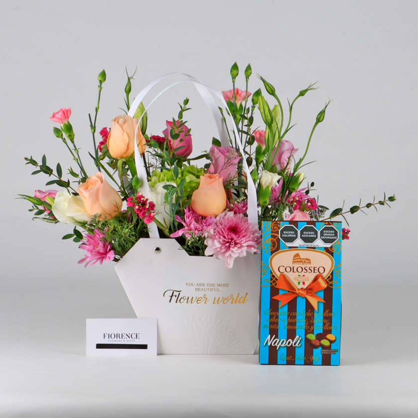 “Jardín de Amor” Bolsa Floral