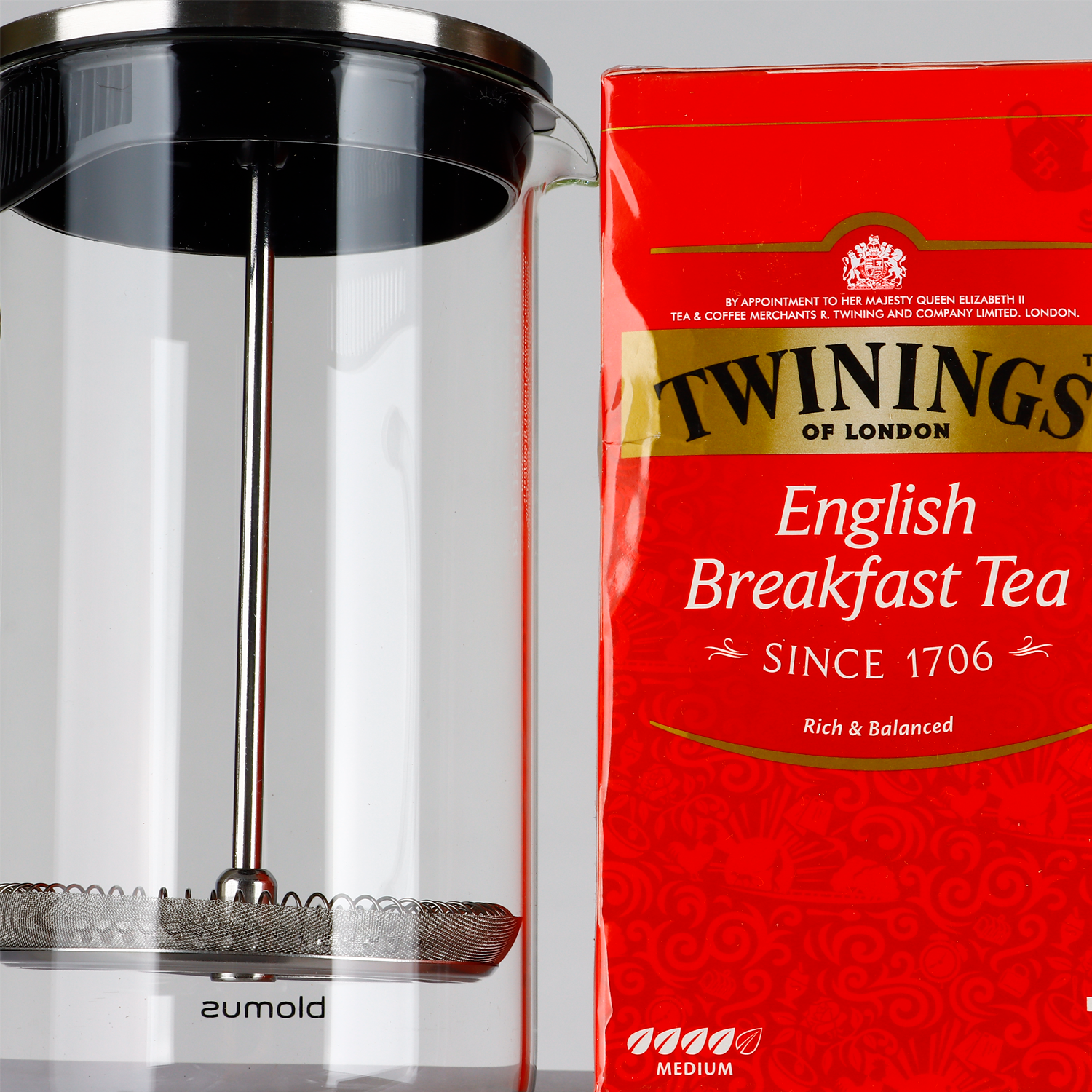 Regalo de lujo con prensa francesa para amantes de café y té