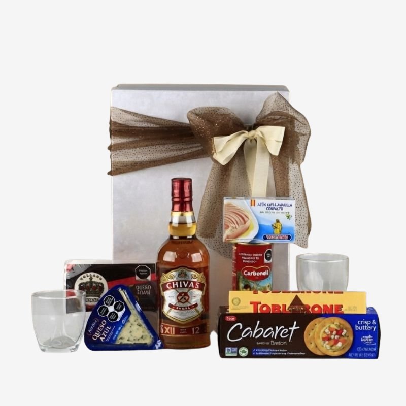 Caja de Regalo Chivas Regal 12 | Quesos & Snacks Gourmet