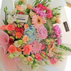 Ramo Lucía - Ramo con gerberas, lisianthus y hortensias