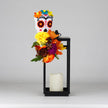 Linterna Otoñal con Calavera de Azúcar