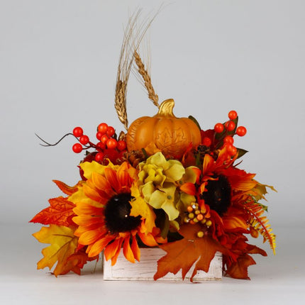 Centro de Mesa Otoñal con Calabaza