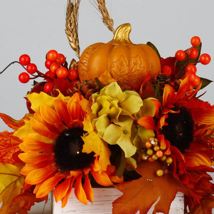 Centro de Mesa Otoñal con Calabaza