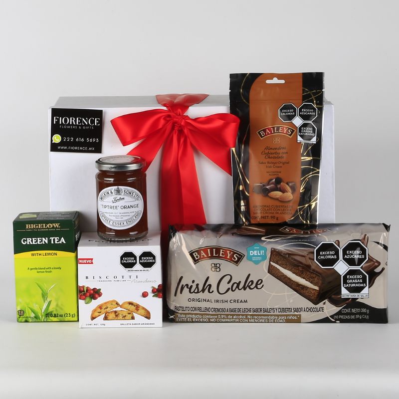 Regalo Dulce Gourmet con Biscottis, Pastelitos Sabor Baileys y Más