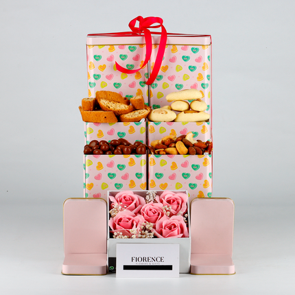 Gift Tower with Assorted Snacks 