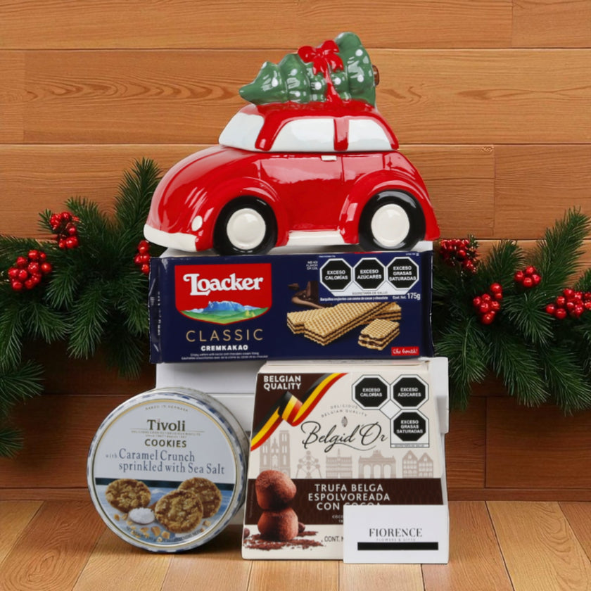 Car Shaped Cookie Jar with delicious treats